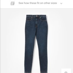 Authentic Stretch High-Rise Skinny dark blue wash